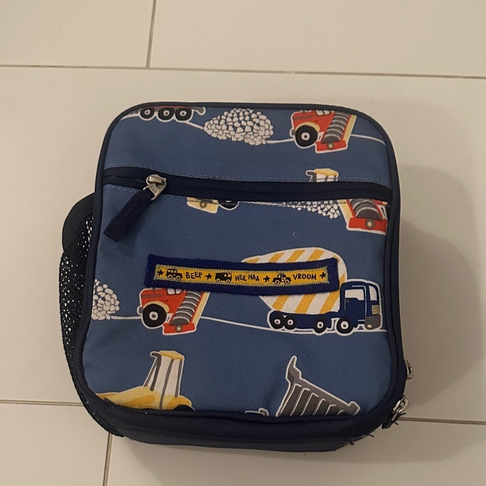 Pottery barn Kids Construction Vehicle Lunch Bag